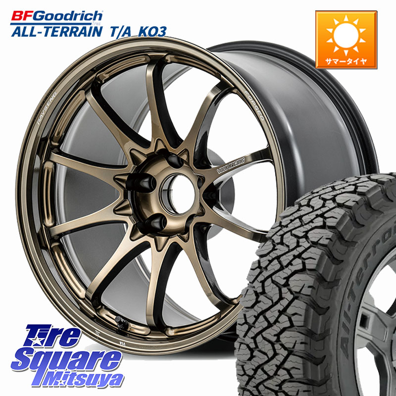 RAYS 【欠品次回10~11月】 CE28N-plus VOLK RACING 鍛造 ホイール 17インチ 17 X 8.0J +38 5穴 114.3 BF Goodrich All-Terrain TA KO3オールテレーン グッドリッチ T/A ブラックウォール 225/65R17 80系ハリアー