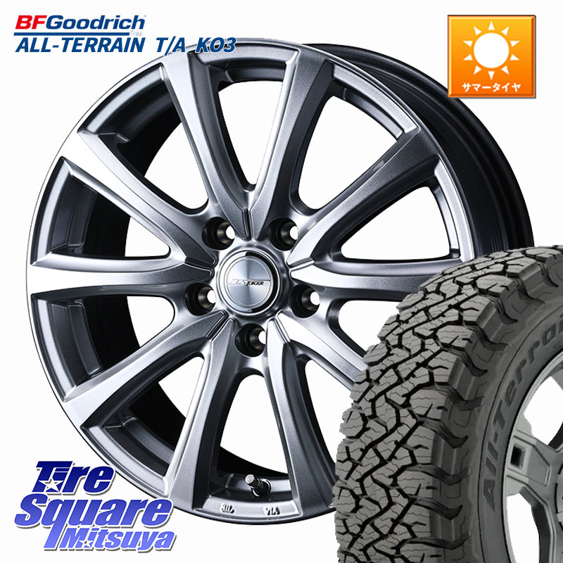 BF Goodrich All-Terrain TA KO3オールテレーン グッドリッチ T/A ブラックウォール 255/55R18WEDS JOKER SMASH ホイール 18インチ ジョーカースマッシュ 18X7.5J 38 5穴 114.3 アウトランダーPHEV｜タイヤスクエアミツヤ