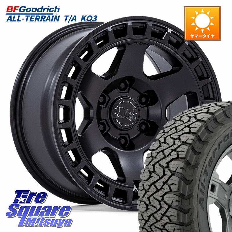 BLACK RHINO BAHARI バハリ ホイール 18インチ ブラックライノ 18 X 8.0J +45 6穴 139.7 BF Goodrich All-Terrain TA KO3オールテレーン グッドリッチ T/A ブラックウォール 265/60R18 トライトンGLS(ナローボディ)