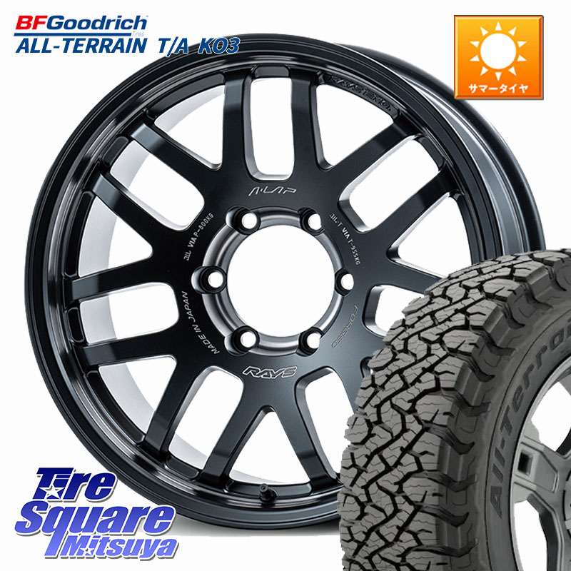 RAYS 【欠品次回要問合せ】 A LAP-07X 2324 LIMITED EDITION 鍛造 ホイール 18インチ 18 X 8.0J +20 6穴 139.7 BF Goodrich All-Terrain TA KO3オールテレーン グッドリッチ T/A ブラックウォール 265/60R18 GUN125ハイラックスHILUX 150系ランドクルーザープラド トラ