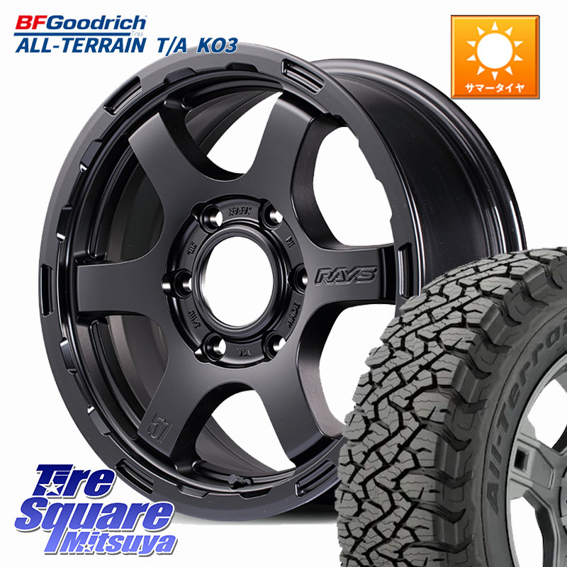 BF Goodrich All-Terrain TA KO3オールテレーン グッドリッチ T/A ブラックウォール 265/60R18RAYS 【欠品次回要問合せ】 gramLIGHTS 57DR-X HD ホイール 18インチ 18X9.0J 0 6穴 139.7 トライトン ランドクルーザー プラド カスタムサイズ｜タイヤスクエアミツヤ