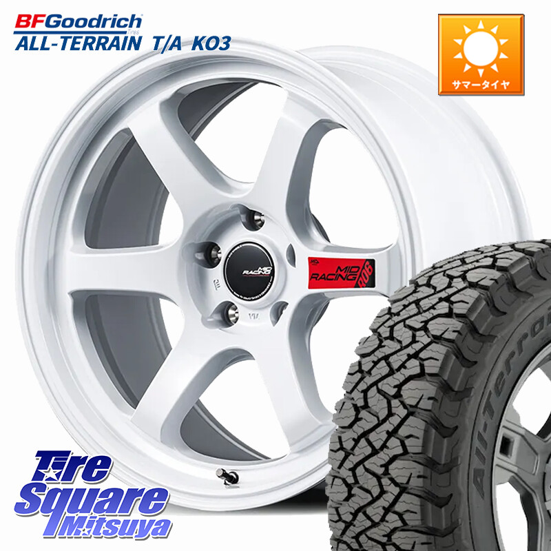 BF Goodrich All-Terrain TA KO3オールテレーン グッドリッチ T/A ブラックウォール 225/65R17MANARAY MID RACING R06 ホイール 17インチ 17X7.0J 48 5穴 114.3 T32エクストレイル CX-5 CX-8 BT5レガシィアウトバック CX-5 CX5 MAZDA CR-V レガシー レガシィ アウトバ|タイヤスクエアミツヤ