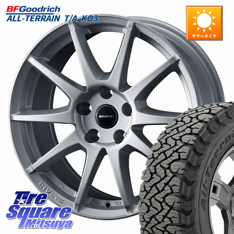 BF Goodrich All-Terrain TA KO3オールテレーン グッドリッチ T/A ブラックウォール 235/60R18WEDS IRVINE S02 アーヴィンS02 輸入車専用ホイール 18インチ 18X8.0J(AUDI Q5 FY) 41 5穴 112 アウディ Q5 FY系|タイヤスクエアミツヤ