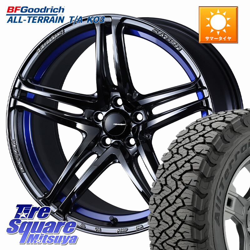 BF Goodrich All-Terrain TA KO3オールテレーン グッドリッチ T/A ブラックウォール 235/60R18WEDS WedsSport SA-52R SA52R ウェッズ スポーツ ホイール 18インチ 18X7.5J 45 5穴 114.3 CX-60 CX-80｜タイヤスクエアミツヤ