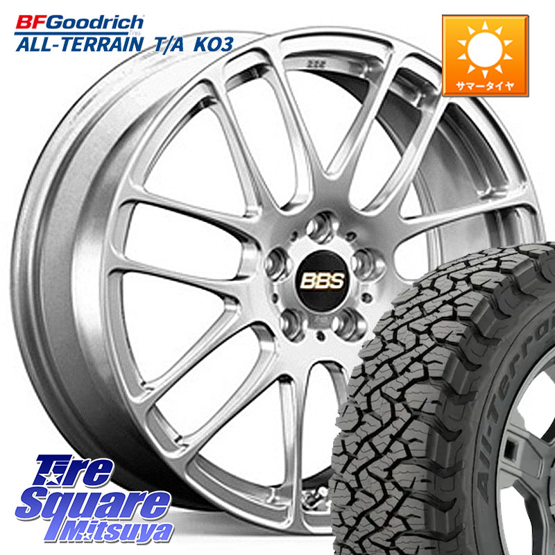 BBS RE-L2 アルミ鍛造1ピース ホイール 17インチ 17 X 7.0J +49 5穴 114.3 BF Goodrich All-Terrain TA KO3オールテレーン グッドリッチ T/A ブラックウォール 225/65R17 BT5レガシィアウトバック