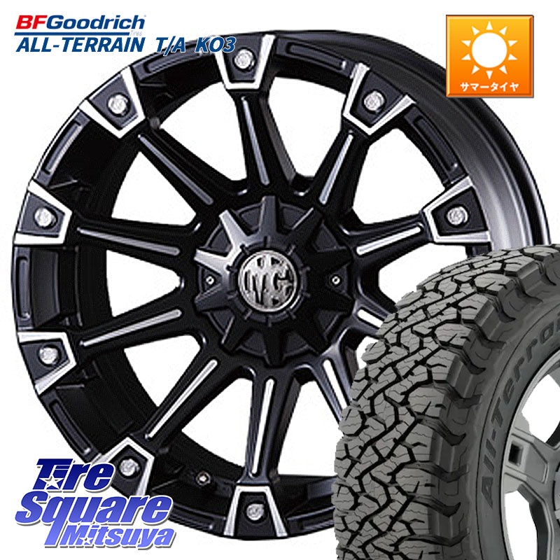 BF Goodrich All-Terrain TA KO3オールテレーン グッドリッチ T/A ブラックウォール 275/55R20CRIMSON クリムソン MONSTER モンスター ホイール 20インチ 20X8.5J 35 5穴 127 クライスラー ジープ ラングラー JK系 クライスラー ジープ ラングラー JL系｜タイヤスクエアミツヤ 237,725円