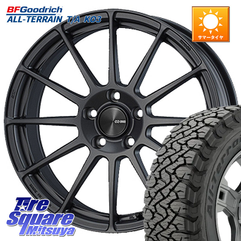 ENKEI エンケイ PerformanceLine PF03 (MD) ホイール 18 X 7.5J +38 5穴 114.3 BF Goodrich All-Terrain TA KO3オールテレーン グッドリッチ T/A ブラックウォール 255/55R18 アウトランダーPHEV