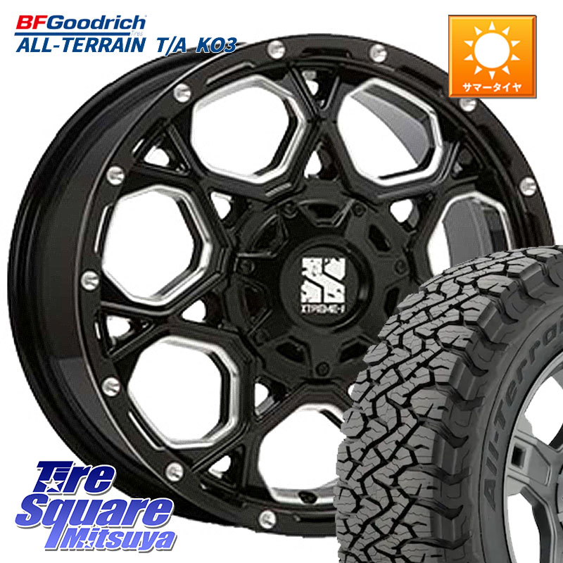 BF Goodrich All-Terrain TA KO3オールテレーン グッドリッチ T/A ブラックウォール 225/65R17MLJ XJ06 XTREME-J エクストリームJ ホイール 17インチ 17X7.0J 42 5穴 114.3 50系RAV4 80系ハリアー T32エクストレイル CX-5 CX-8 BT5レガシィアウトバック ヴァンガード R|タイヤスクエアミツヤ