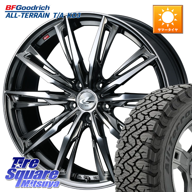 BF Goodrich All-Terrain TA KO3オールテレーン グッドリッチ T/A ブラックウォール 225/65R17WEDS LEONIS レオニス GX ウェッズ ホイール 17インチ 17X6.5J 52 5穴 114.3 CR-V|タイヤスクエアミツヤ