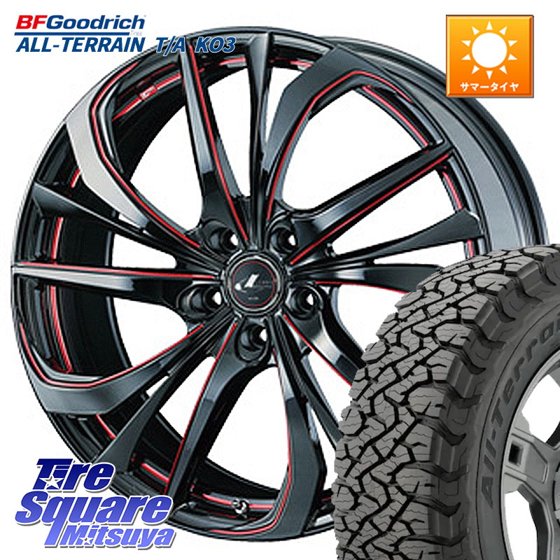 BF Goodrich All-Terrain TA KO3オールテレーン グッドリッチ T/A ブラックウォール 235/60R18WEDS ウェッズ Leonis レオニス TE BKSC ホイール 18インチ 18X7.0J 47 5穴 114.3 CX-5 CX5 MAZDA CX-7 CX7 MAZDA CR-V｜タイヤスクエアミツヤ