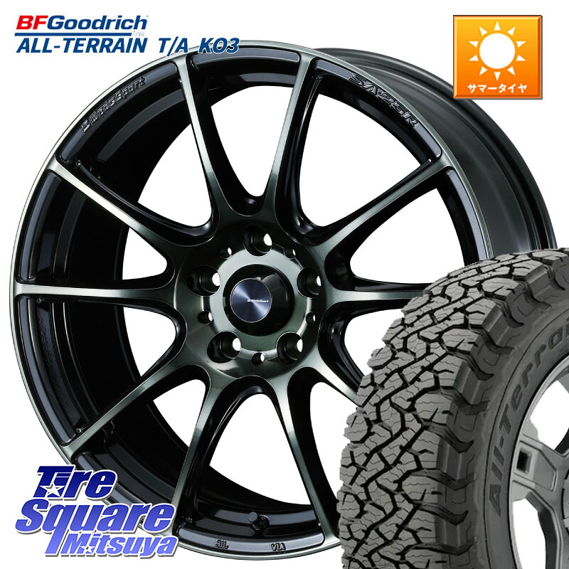 BF Goodrich All-Terrain TA KO3オールテレーン グッドリッチ T/A ブラックウォール 225/65R17WEDS WedsSport SA-25R SA25R ウェッズ スポーツ ホイール 17インチ 17X7.0J 40 5穴 114.3 50系RAV4 80系ハリアー T32エクストレイル CX-5 CX-8 BT5レガシィアウトバック ヴ|タイヤスクエアミツヤ