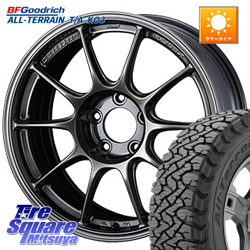 WEDS 73521 TC105X EJ ウェッズ スポーツ ホイール 17インチ 17 X 8.0J +49 5穴 114.3 BF Goodrich All-Terrain TA KO3オールテレーン グッドリッチ T/A ブラックウォール 225/65R17 BT5レガシィアウトバック