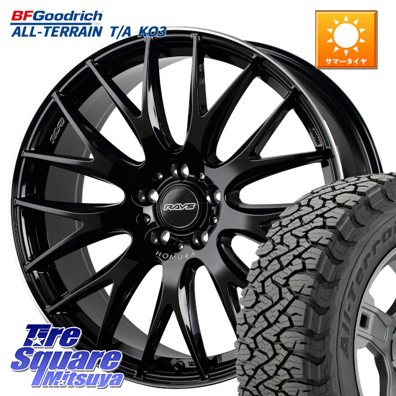 BF Goodrich All-Terrain TA KO3オールテレーン グッドリッチ T/A ブラックウォール 235/60R18RAYS 【欠品次回2月末】 HOMURA 2x9Plus ホイール 18インチ 18X8.0J 45 5穴 120 CR-V(型式RS5/6)|タイヤスクエアミツヤ