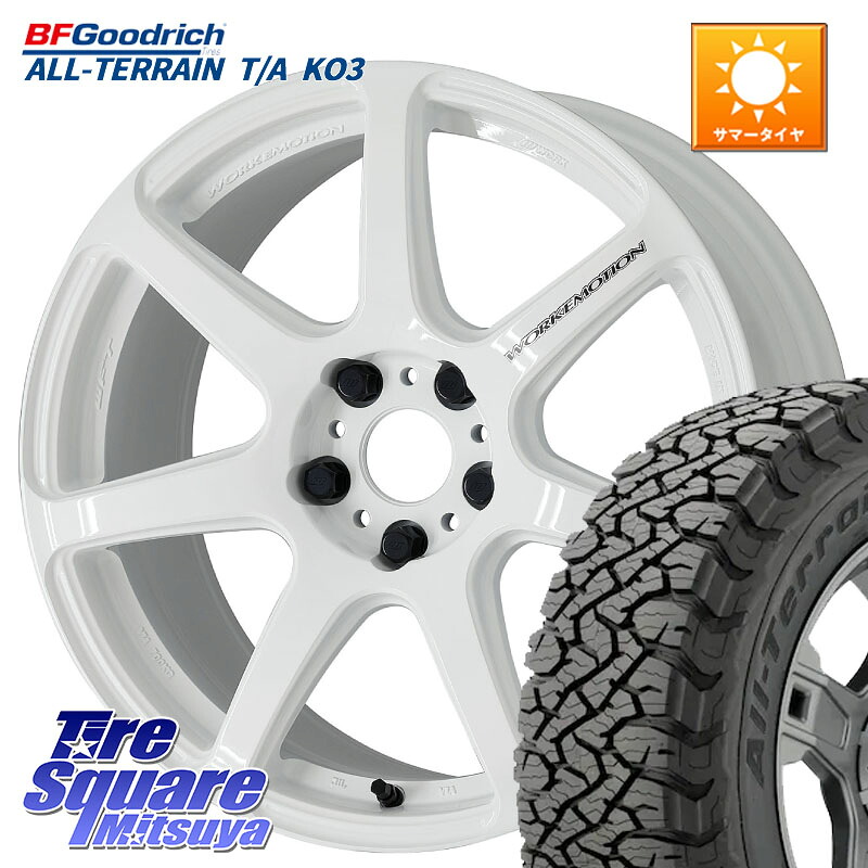 WORK ワーク EMOTION エモーション T7R 18インチ 18 X 8.5J +38 5穴 114.3 BF Goodrich All-Terrain TA KO3オールテレーン グッドリッチ T/A ブラックウォール 255/55R18 アウトランダーPHEV
