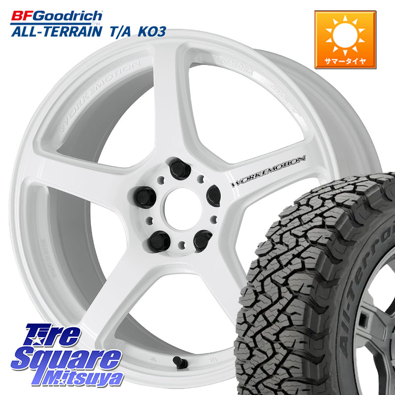 WORK ワーク EMOTION エモーション T5R ICW 18インチ 18 X 8.5J +35 5穴 114.3 BF Goodrich All-Terrain TA KO3オールテレーン グッドリッチ T/A ブラックウォール 255/55R18 アウトランダーPHEV