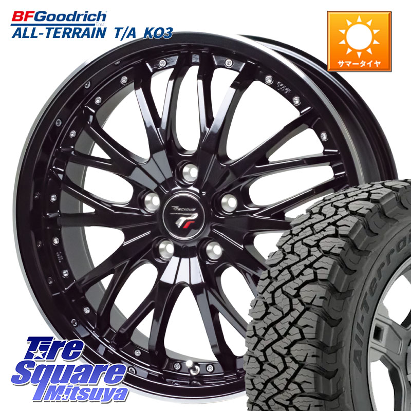 BF Goodrich All-Terrain TA KO3オールテレーン グッドリッチ T/A ブラックウォール 255/55R18HotStuff Precious プレシャス HM3 HM-3 ホイール 18インチ 18X7.5J 38 5穴 114.3 アウトランダーPHEV｜タイヤスクエアミツヤ