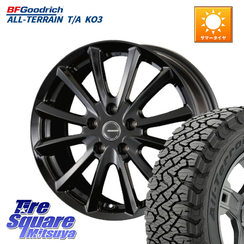 BF Goodrich All-Terrain TA KO3オールテレーン グッドリッチ T/A ブラックウォール 225/65R17KOSEI クレイシズVS6 QRA711Bホイール 17X7.0J 48 5穴 114.3 T32エクストレイル CX-5 CX-8 BT5レガシィアウトバック CX-5 CX5 MAZDA CR-V レガシー レガシィ アウトバック|タイヤスクエアミツヤ