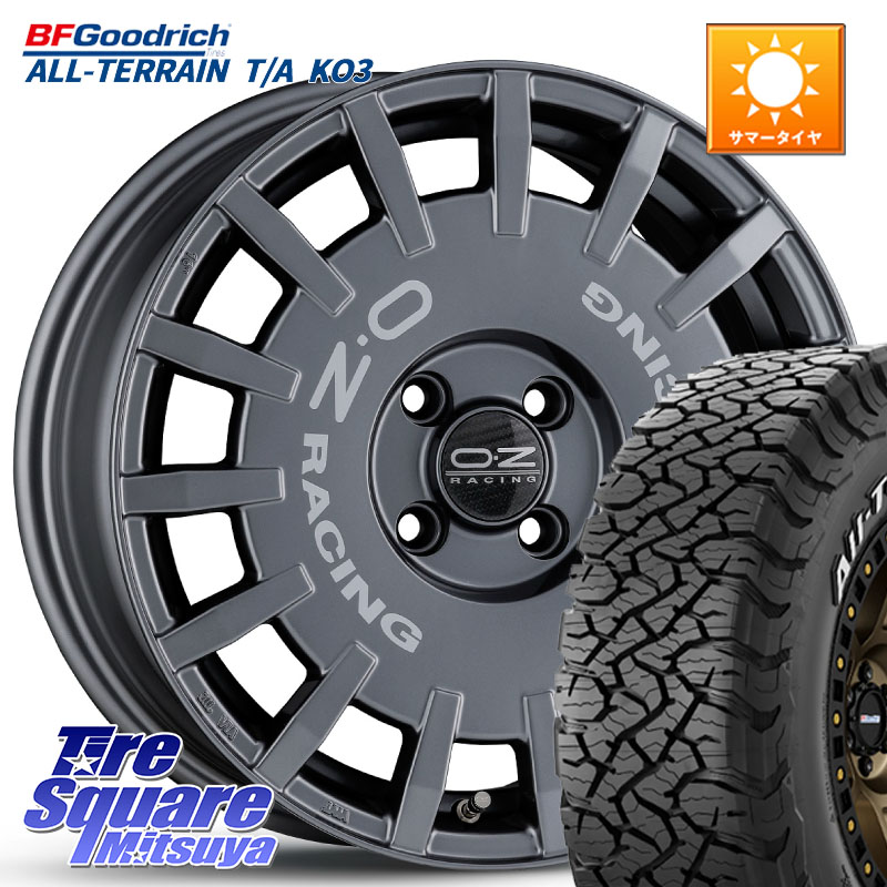 BF Goodrich All-Terrain TA KO3 在庫● オールテレーン グッドリッチ T/A ホワイトレター 215/70R16OZ Rally Racing ラリーレーシング GRA 16インチ 16X6.5J 38 4穴 100 ロッキー ガソリン車 4穴 ライズ ガソリン車 4穴｜タイヤスクエアミツヤ 124,790円