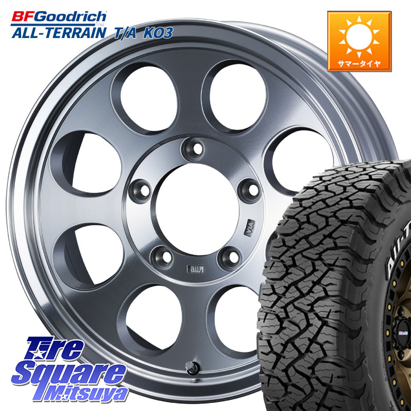 WEDS JIMLINE TYPE2 POL 16インチ ジムライン 16 X 5.5J +22 5穴 139.7 BF Goodrich All-Terrain TA KO3 在庫予定品● オールテレーン グッドリッチ T/A ホワイトレター【欠品次回6月以降】 225/70R16 ジムニー専用(要リフトアップ・オーバーフェンダー等)