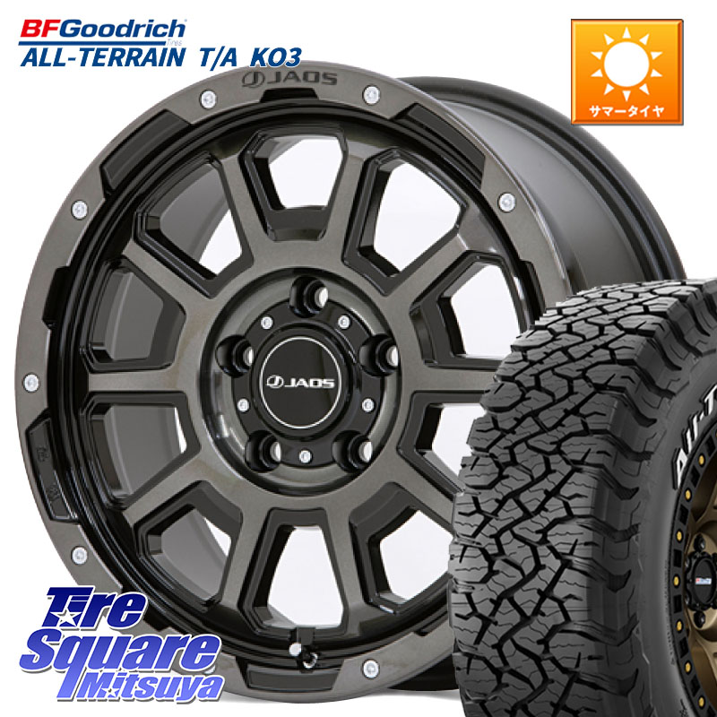 JAOS JAOS ADAMAS BL5 ジャオス アダマス ビーエルファイブ 17インチ 17 X 7.5J +44 5穴 127 BF Goodrich All-Terrain TA KO3オールテレーン グッドリッチ T/A ホワイトレター 255/75R17 クライスラー ジープ ラングラー JK系 クライスラー ジープ ラングラー JL系