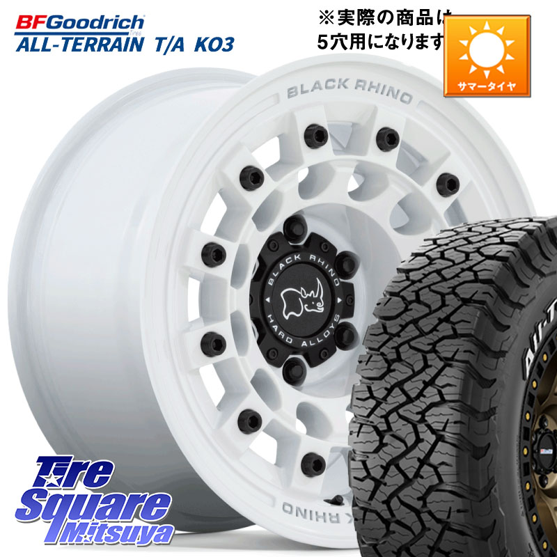 BF Goodrich All-Terrain TA KO3オールテレーン グッドリッチ T/A ホワイトレター 235/65R17BLACK RHINO FUJI フジ ホイール 17インチ ブラックライノ 17X8.0J 38 5穴 114.3 60系RAV4 RAV4 50系 RAV4 60系｜タイヤスクエアミツヤ 181,115円