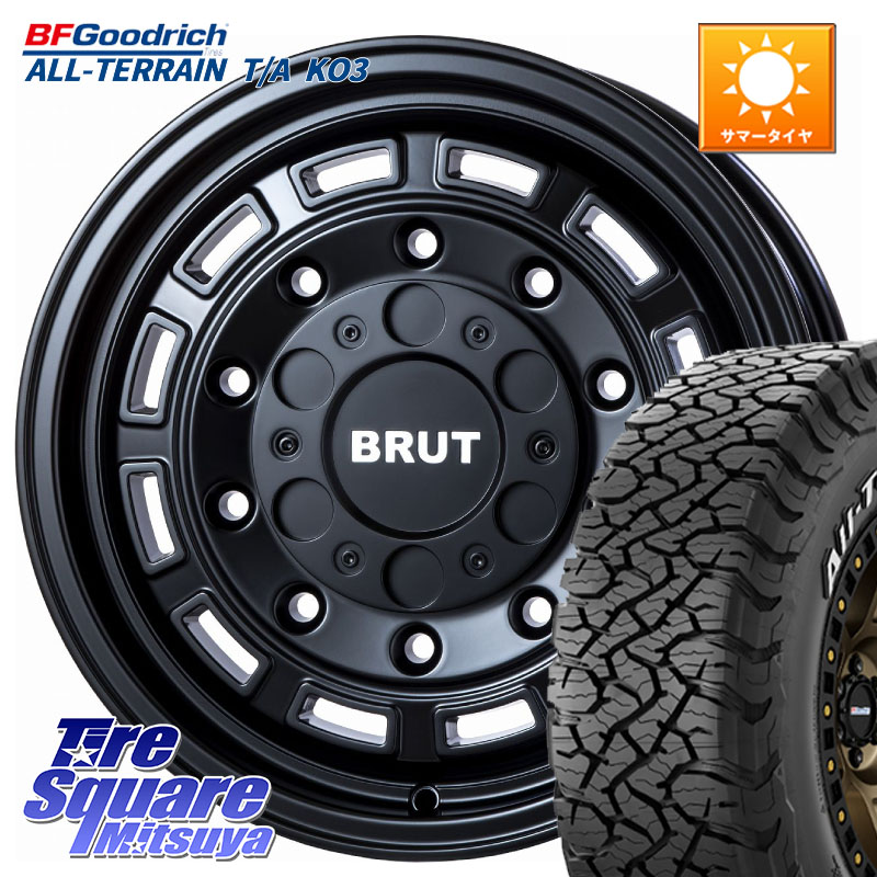 BRUT ブルート BR-70 BR70 ホイール 16インチ 16 X 6.5J +30 5穴 114.3 BF Goodrich All-Terrain TA KO3オールテレーン グッドリッチ T/A ホワイトレター 245/70R16