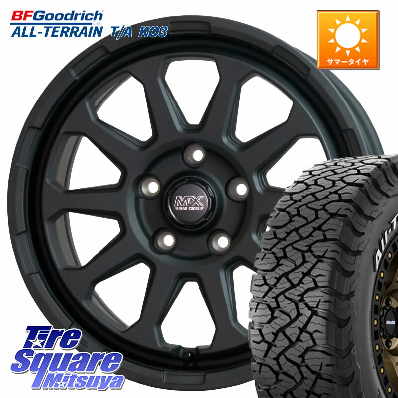 BF Goodrich All-Terrain TA KO3 在庫● オールテレーン グッドリッチ T/A ホワイトレター 235/70R16HotStuff マッドクロス レンジャー ブラック 5H ホイール 16インチ 16X7.0J 38 5穴 114.3 RAV4 50系 デリカD:5 D5 カスタムサイズ RAV4 60系｜タイヤスクエアミツヤ