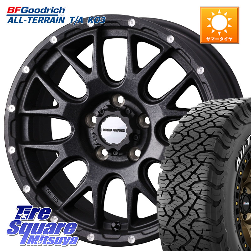 WEDS 41129 マッドヴァンス MUD VANCE 08 BK ホイール 16インチ 16 X 7.0J +35 5穴 114.3 BF Goodrich All-Terrain TA KO3 在庫● オールテレーン グッドリッチ T/A ホワイトレター 235/70R16