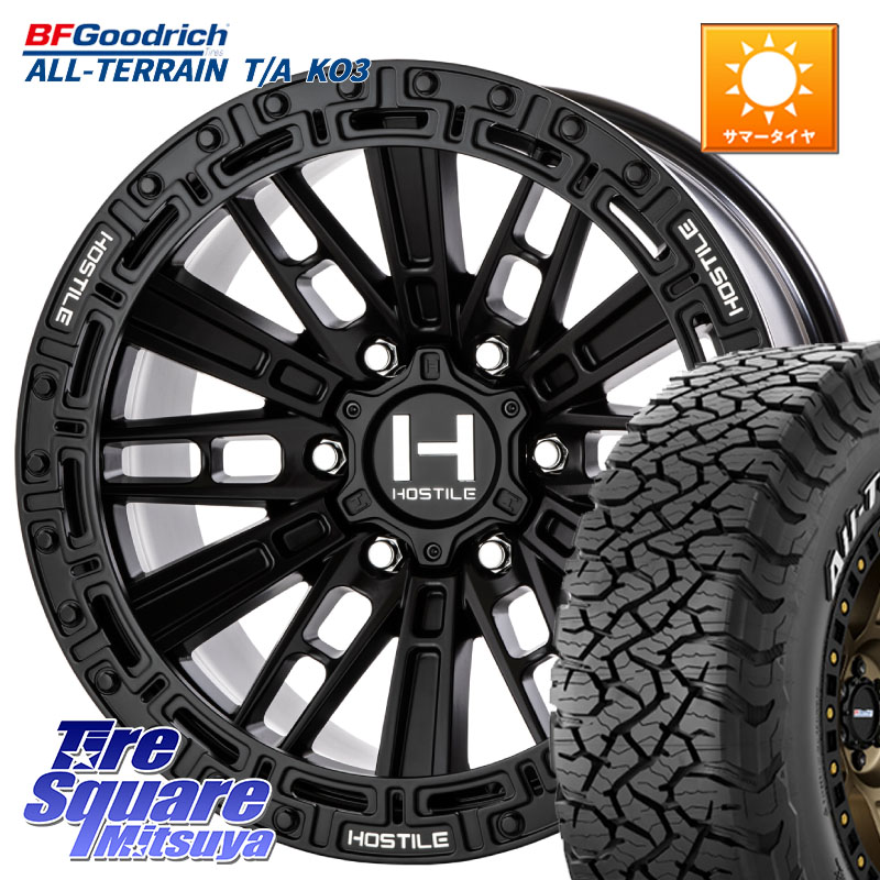HOSTILE H129 MOJAVE モハベ ASP ホイール 17インチ 17 X 9.0J +0 6穴 139.7 BF Goodrich All-Terrain TA KO3オールテレーン グッドリッチ T/A ホワイトレター 265/70R17