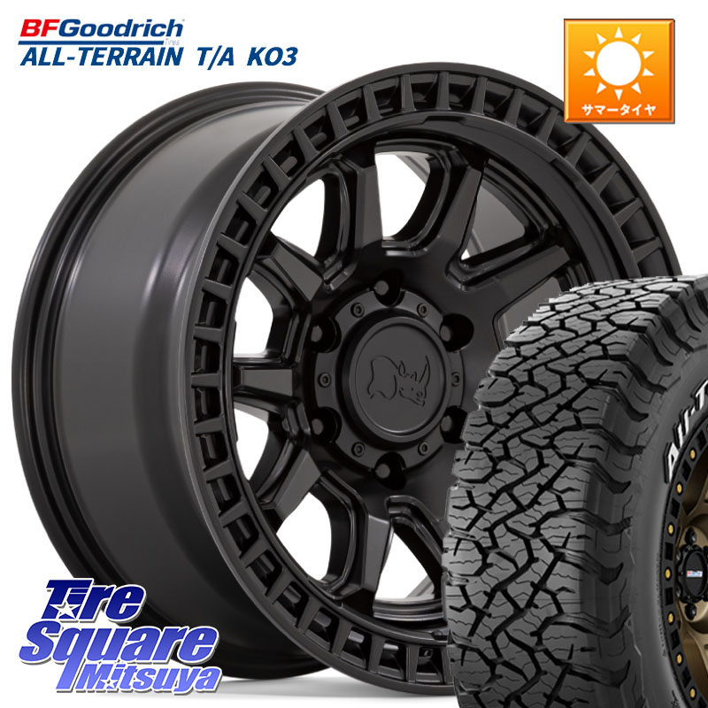 BLACK RHINO CALICO カリコ ホイール 17インチ ブラックライノ 17 X 8.5J +0 6穴 139.7 BF Goodrich All-Terrain TA KO3オールテレーン グッドリッチ T/A ホワイトレター 265/70R17