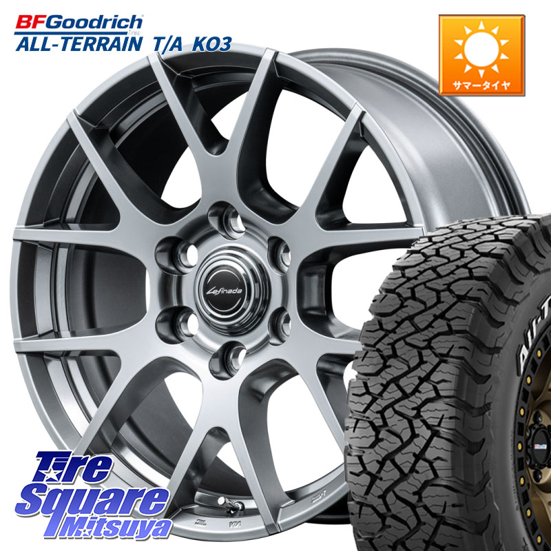 BF Goodrich All-Terrain TA KO3オールテレーン グッドリッチ T/A ホワイトレター 275/70R18MANARAY MID Lefinada MOTION3 平座仕様 トヨタ・レクサス専用 ホイール 18インチ 18X8.0J(M14) 50 6穴 139.7 ランドクルーザー 300 ランドクルーザー 250｜タイヤスクエアミツヤ