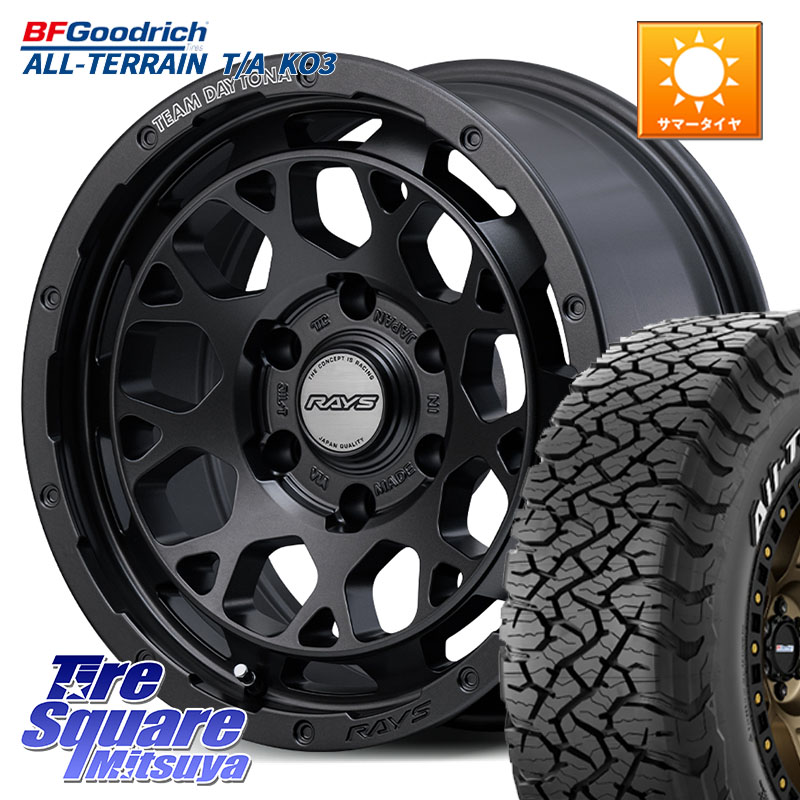 RAYS 【欠品次回8~9月】 TEAM DAYTONA M9+ Spec M ホイール 17インチ 17 X 8.0J +20 6穴 139.7 BF Goodrich All-Terrain TA KO3オールテレーン グッドリッチ T/A ホワイトレター 285/70R17