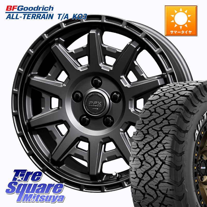 BF Goodrich All-Terrain TA KO3 在庫● オールテレーン グッドリッチ T/A ホワイトレター 225/70R16KYOHO PPX D10X ホイール 16インチ 16X7.0J 35 5穴 114.3 エクリプスクロス|タイヤスクエアミツヤ