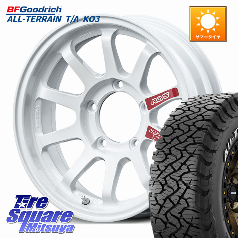 RAYS 【欠品次回11~12月】 A LAP-J PRO 鍛造 ホイール 16インチ 16 X 5.5J +21 5穴 139.7 BF Goodrich All-Terrain TA KO3 在庫● オールテレーン グッドリッチ T/A ホワイトレター 235/70R16 ジムニー専用(要リフトアップ・オーバーフェンダー等)