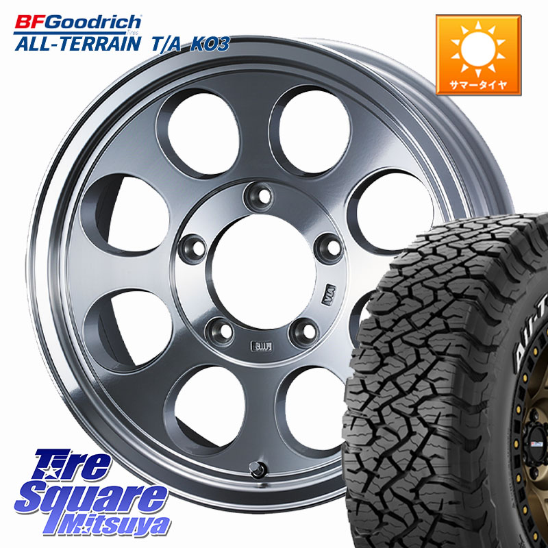 BF Goodrich All-Terrain TA KO3 在庫● オールテレーン グッドリッチ T/A ホワイトレター 175/80R16WEDS JIMLINE TYPE2 POL ※インセット-5 ホイール 16インチ ジムライン 16X6.0J 0 5穴 139.7 ジムニー専用(要オーバーフェンダー等) AZオフロード カスタムサイズ｜タイヤスクエアミツヤ