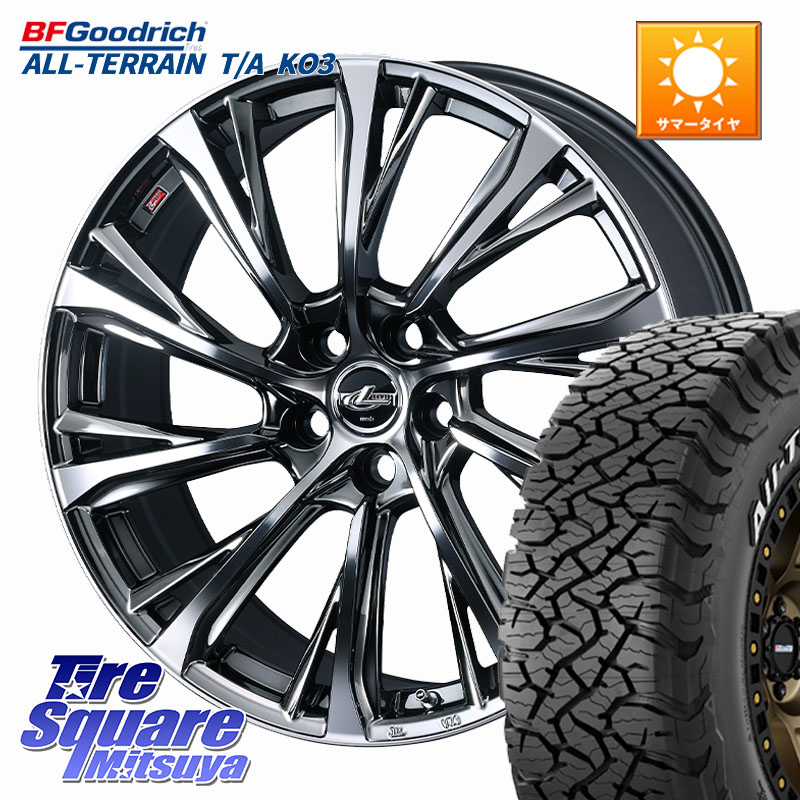 WEDS LEONIS JG レオニスJG ホイール 16インチ 16 X 6.5J +47 5穴 114.3 BF Goodrich All-Terrain TA KO3 在庫● オールテレーン グッドリッチ T/A ホワイトレター 235/70R16