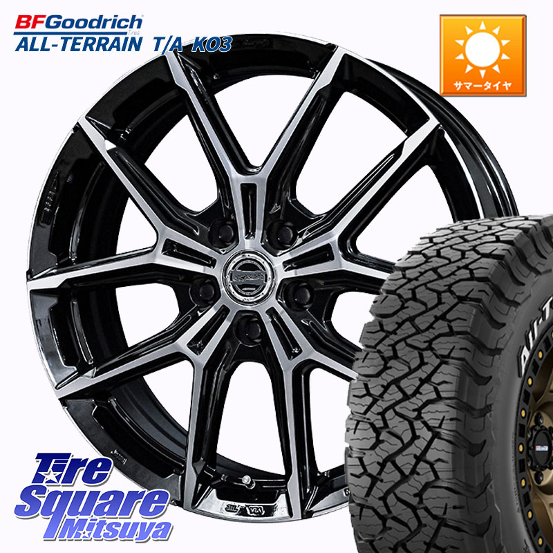 BF Goodrich All-Terrain TA KO3 在庫● オールテレーン グッドリッチ T/A ホワイトレター 215/70R16KYOHO SMACK +EK M1 平座仕様(レクサス・トヨタ専用) ホイール 16インチ スマック 16X6.5J 42 5穴 114.3 クルーガー V・L ハリアー|タイヤスクエアミツヤ