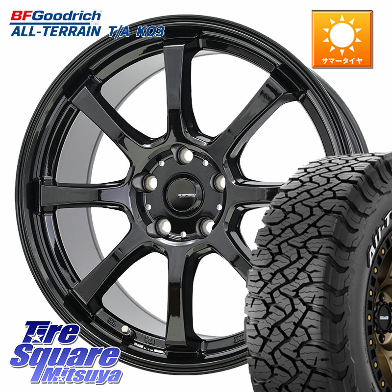 HotStuff G-SPEED G-08 ホイール 16インチ ジースピード 16 X 6.5J +50 5穴 114.3 BF Goodrich All-Terrain TA KO3 在庫● オールテレーン グッドリッチ T/A ホワイトレター 235/70R16
