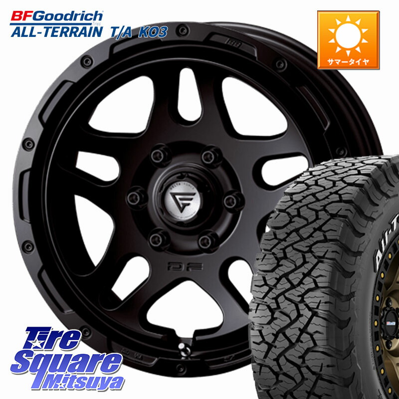 DELTA FORCE OVERLANDER ホイール 18インチ 18 X 8.0J(M14) +52 6穴 139.7 BF Goodrich All-Terrain TA KO3オールテレーン グッドリッチ T/A ホワイトレター 265/65R18 ランクル300 ランクル250