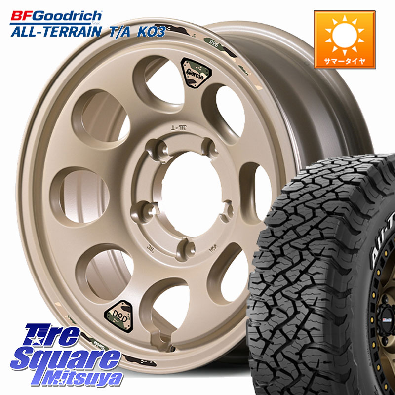 MANARAY MID x DOD ウシャリン ※インセット-5 ホイール 16インチ 16 X 6.0J +0 5穴 139.7 BF Goodrich All-Terrain TA KO3 在庫予定品● オールテレーン グッドリッチ T/A ホワイトレター【欠品次回6月以降】 225/70R16 ジムニー専用(要リフトアップ・オーバーフェンダ
