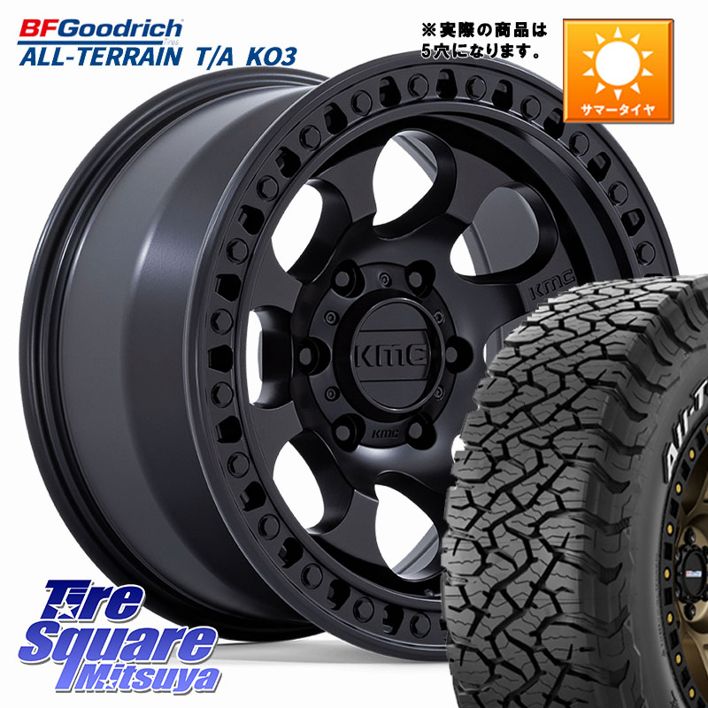 KMC KM550 RIOT SBL ホイール 17インチ◇参考画像 17 X 8.5J +10 5穴 127 BF Goodrich All-Terrain TA KO3オールテレーン グッドリッチ T/A ホワイトレター 37X/12.50R17 クライスラー ジープ ラングラー JK系 クライスラー ジープ ラングラー JL系