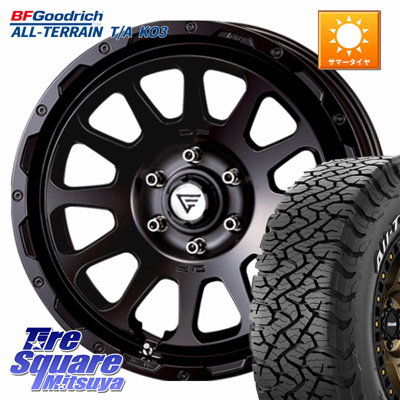 DELTA FORCE デルタフォース オーバル ランドクルーザー専用 ホイール 18インチ 18 X 8.0J(M14) +52 6穴 139.7 BF Goodrich All-Terrain TA KO3オールテレーン グッドリッチ T/A ホワイトレター 275/70R18