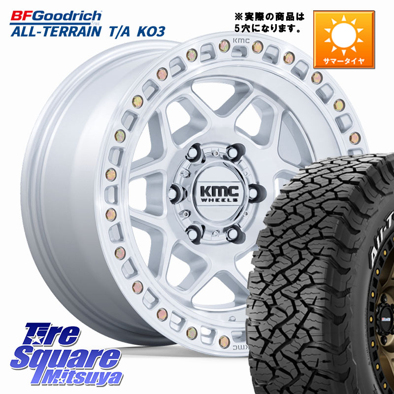 BF Goodrich All-Terrain TA KO3オールテレーン グッドリッチ T/A ホワイトレター 285/70R17KMC KM553 TORX ホイール 17インチ◇参考画像 17X8.5J 25 5穴 127 クライスラー ジープ ラングラー JK系 クライスラー ジープ ラングラー JL系|タイヤスクエアミツヤ