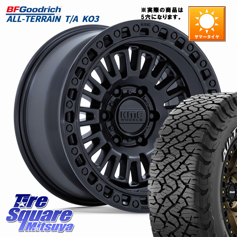BF Goodrich All-Terrain TA KO3オールテレーン グッドリッチ T/A ホワイトレター 37X/12.50R17KMC KM554 AZTEC ホイール 17インチ◇参考画像 17X8.5J 0 5穴 127 クライスラー ジープ ラングラー JK系 クライスラー ジープ ラングラー JL系|タイヤスクエアミツヤ