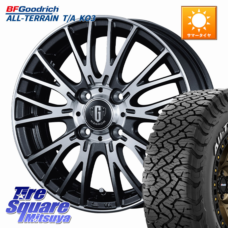 BF Goodrich All-Terrain TA KO3 在庫● オールテレーン グッドリッチ T/A ホワイトレター 215/70R16KOSEI MZ-GROW VM25R ホイール 16インチ 16X6.0J 40 4穴 100｜タイヤスクエアミツヤ 90,299円
