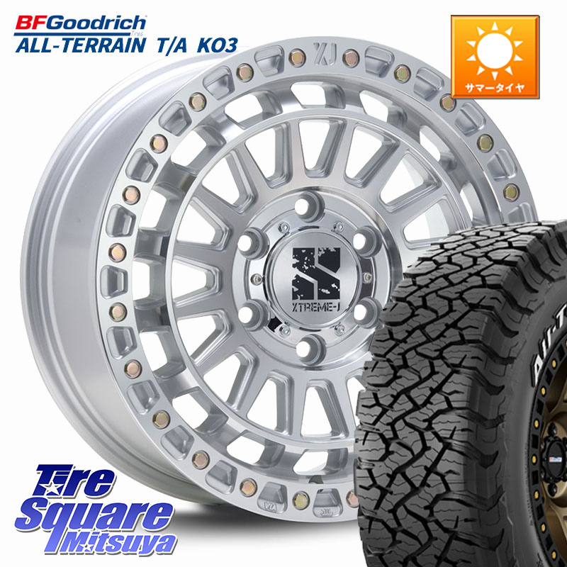 BF Goodrich All-Terrain TA KO3オールテレーン グッドリッチ T/A ホワイトレター 265/65R17MLJ XJ08 XTREME-J ホイール 17インチ 17X8.0J 20 6穴 139.7 GUN226ハイラックス 150系プラド ランクル[FJ] トライトンGSR GUN125ハイラックス Tacoma ハイラックス HILUX ハ｜タイヤスクエアミツヤ