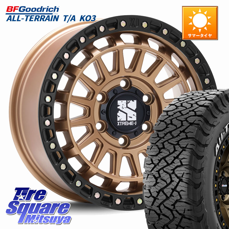 MLJ XJ08 XTREME-J ホイール 18インチ 18 X 8.0J +50 6穴 139.7 BF Goodrich All-Terrain TA KO3オールテレーン グッドリッチ T/A ホワイトレター 265/65R18