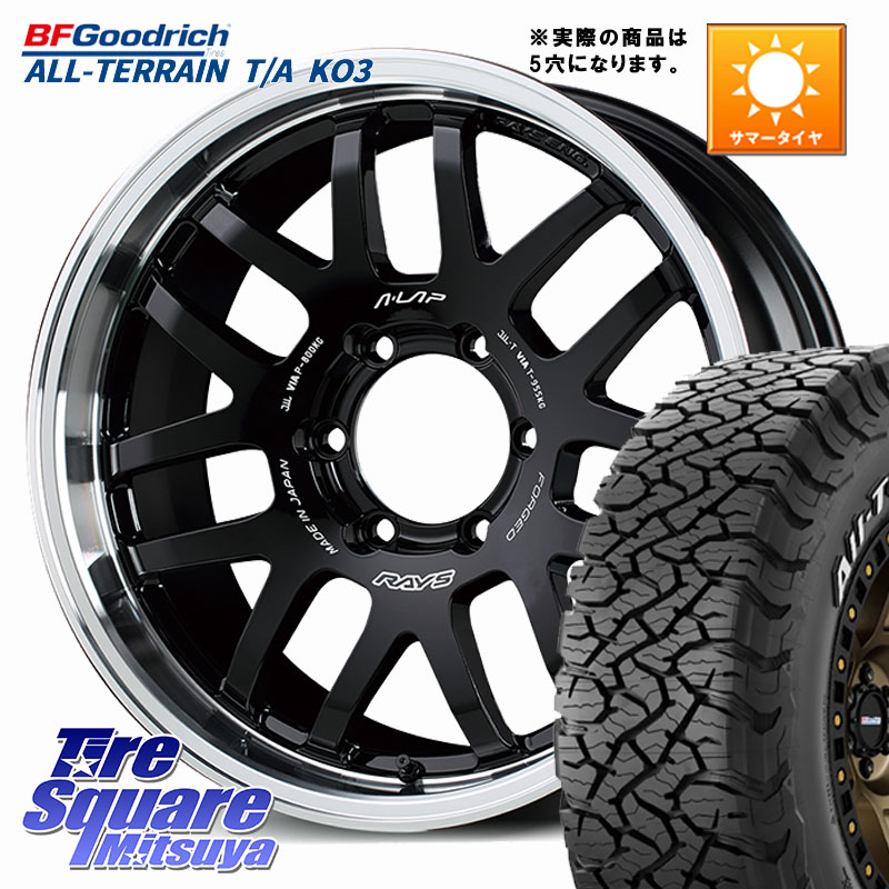 RAYS 【欠品次回10~11月】 A LAP-07X 鍛造 ホイール 16インチ◇参考画像 16 X 5.5J +20 5穴 139.7 BF Goodrich All-Terrain TA KO3 在庫● オールテレーン グッドリッチ T/A ホワイトレター 235/70R16 ジムニー専用(要リフトアップ・オーバーフェンダー等)