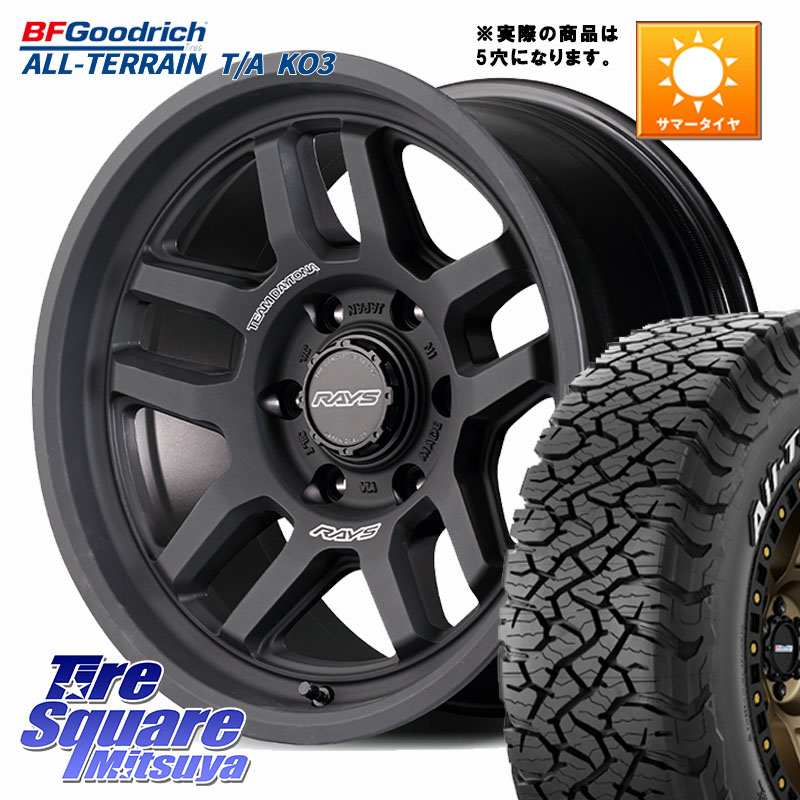 RAYS TEAM DAYTONA D325 ホイール 17インチ◇参考画像 17 X 8.0J +0 5穴 127 BF Goodrich All-Terrain TA KO3オールテレーン グッドリッチ T/A ホワイトレター 37X/13.50R17 クライスラー ジープ ラングラー JK系 クライスラー ジープ ラングラー JL系