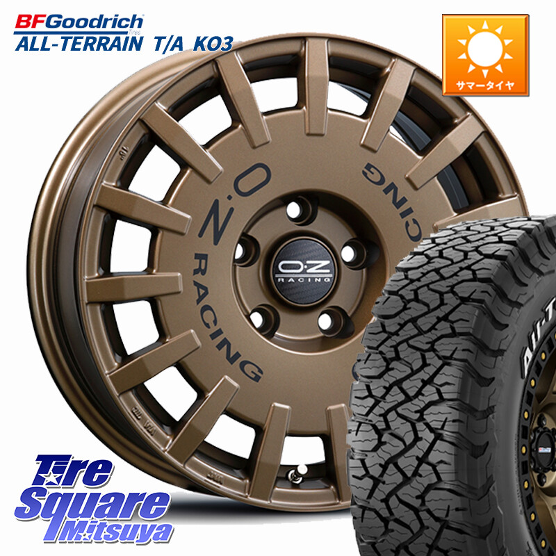 BF Goodrich All-Terrain TA KO3 在庫● オールテレーン グッドリッチ T/A ホワイトレター 215/70R16OZ Rally Racing ラリーレーシング ホイール 16インチ 16X7.0J 35 5穴 114.3 デリカD:5 デリカD:5(26+) エクリプスクロス RVR クルーガー V・L ハリアー|タイヤスクエアミツヤ